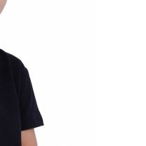 T-SHIRT ENFANT MANCHE COURTE COL ROND NOIR - Made in France & Coton bio T-SHIRT ENFANT MANCHE COURTE COL ROND NOIR - Made in France & Coton bio