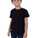 T-SHIRT ENFANT MANCHE COURTE COL ROND NOIR - Made in France & Coton bio