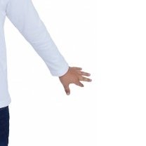 T-SHIRT ENFANT MANCHE LONGUE COL ROND BLANC - Made in France & Coton bio T-SHIRT ENFANT MANCHE LONGUE COL ROND BLANC - Made in France & Coton bio