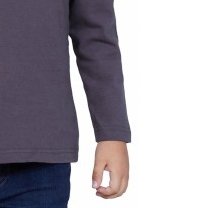 T-SHIRT ENFANT MANCHE LONGUE COL ROND GRIS - Made in France & Coton bio T-SHIRT ENFANT MANCHE LONGUE COL ROND GRIS - Made in France & Coton bio