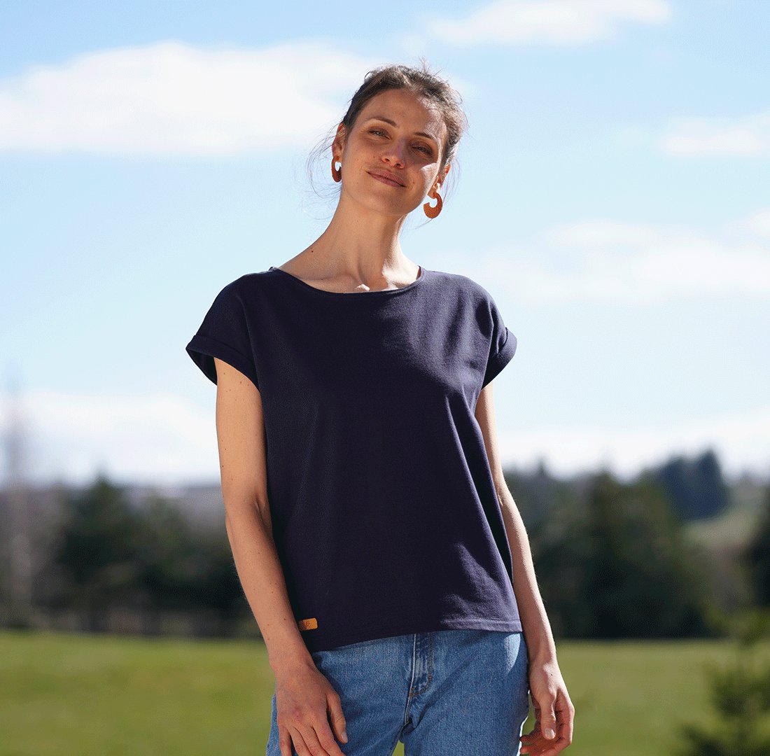 ??? Le t-shirt fabriqué en France - Marine