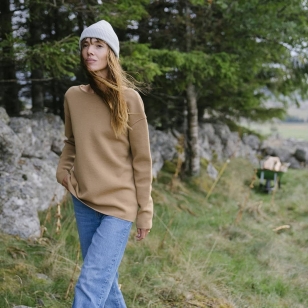 ??? Le pull 100% laine...