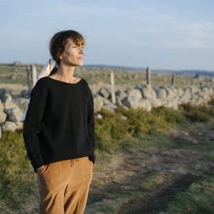 ??? Le pull 100% laine...